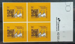Selo Regular RHM 866 Servico Postal Logistica Empilhadeira 2019 Quadra Vinheta Correios
