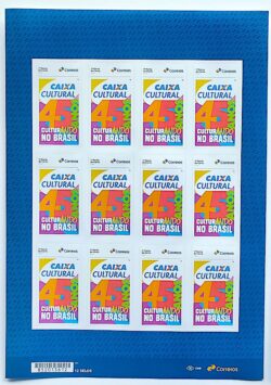 SI 100 Selo Institucional 45 Anos da Caixa Cultural Brasil Banco 2025 Folha