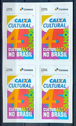 SI 100 Selo Institucional 45 Anos da Caixa Cultural Brasil Banco 2025 Quadra