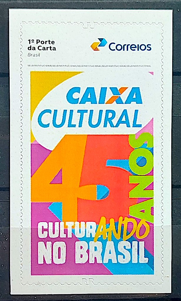SI 100 Selo Institucional 45 Anos da Caixa Cultural Brasil Banco 2025