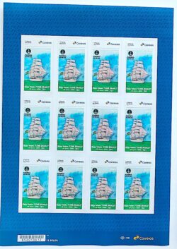 SI 109 Selo Institucional 25 Anos do Navio Veleiro Cisne Branco Marinha 2025 Folha