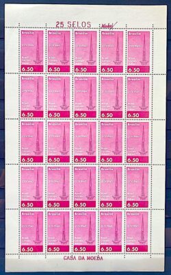 A 95 Selo Aereo Inauguracao de Brasilia Torre de TV Comunicacao 1960 Folha 2