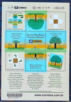 B 165 Bloco Arvores Brasileiras Tesouros Naturais 2011