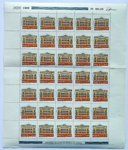 C 1076 Selo Teatros Brasileiros Arquitetura Arte 1978 Folha Serie Completa