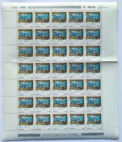 C 1125 Selo Natal Religiao Jesus 1979 Folha