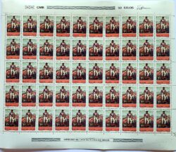 C 1142 Selo Museus de Arte do Brasil Portinari Cafe 1980 Folha