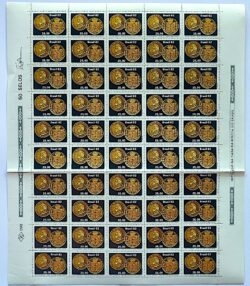 C 1278 Selo Numismatica Banco Central Economia Coroacao 1982 Folha 2