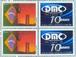 C 2584 Selo Personalizado DMC Dental Odontologia Saude Sao Carlos 2008 Quadra