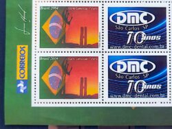C 2584 Selo Personalizado DMC Dental Odontologia Saude Sao Carlos 2008 Quadra Vinheta Correios