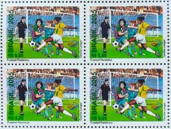 C 2633 Selo Futebol Feminino Mulheres 2005 Quadra