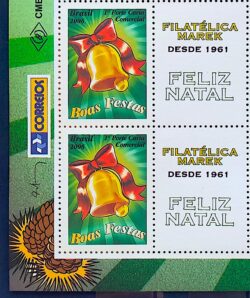 C 2663 Selo Personalizado Natal Religiao Sino Marek 2006 Quadra Vinheta Correios