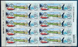 C 2678 Selo Estacao Antartica Comandante Ferraz Navio Mapa Neve Meio Ambiente Pinguim Bandeira 2007 Folha
