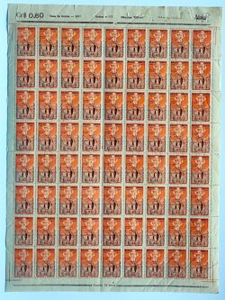 C 270 Selo Prova de Dirigibilidade Santos Dumont Aviao Aviacao 1951 Folha 1