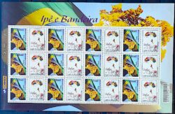 C 2854 Selo Personalizado Ipe Bandeira Boituva Paraquedismo 2009 Folha