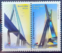 C 2920 Selo Relacoes Diplomaticas Coreia do Sul Ponte Arquitetura 2009 Setenant