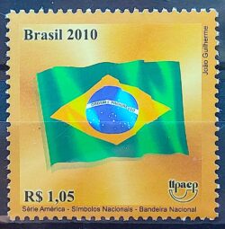 C 3032 Selo Simbolos Nacionais 2010 Bandeira Nacional