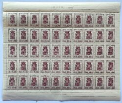 C 310 Selo Duque de Caxias Militar Brasao 1953 Folha 2