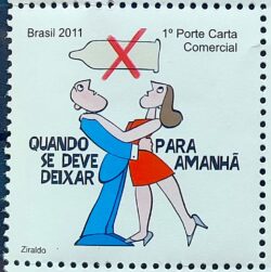 C 3162 Selo Campanha de Prevencao da AIDS Saude 2011 Abraco