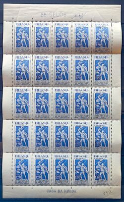 C 342 Selo Acampamento Internacional de Patrulhas Sao Paulo Escotismo Escoteiro 1954 Folha 2