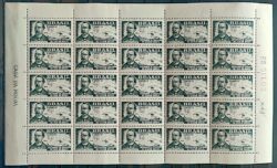 C 347 Selo Benjamin Constant Educacao Cego Braille 1954 Folha 2