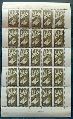 C 352 Selo Festa Nacional do Trigo Carazinho Rio Grande do Sul Economia 1954 Folha