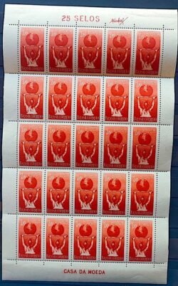 C 353 Selo Campeonato Mundial de Basquete Mapa 1954 Folha 2