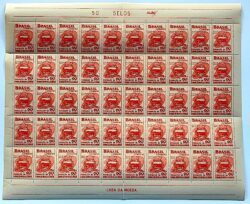 C 375 Selo Centenario da Cidade de Mococa Brasao 1956 Folha 2