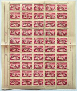 C 391 Selo 3 Centenario Provincia de Santo Antonio Pernambuco Igreja Religiao 1957 Folha 2