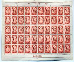 C 392 Selo Jogos da Primavera Volei Feminino Mulher 1957 Folha