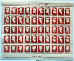 C 417 Selo Centenario Julio Bueno Brandao Minas Gerais 1958 Folha