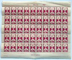 C 423 Selo Dia dos Velhinhos 1958 Folha