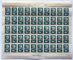 C 440 Selo Campeonato Mundial de Vela Classe Snipe Porto Alegre 1959 Folha 2