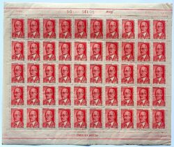 C 448 Selo Centenario Engenheiro Adel Pinto Personalidade 1960 Folha