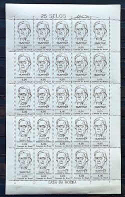 C 491 Selo Jose Bonifacio Politico Monarquia 1963 Folha