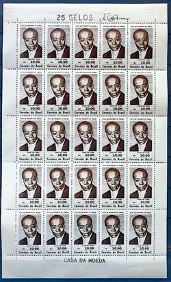 C 514 Selo Presidente do Senegal Leopold Sedar Senghor Personalidade 1964 Folha