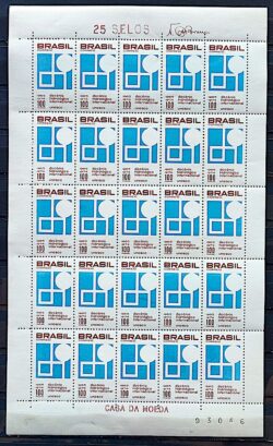 C 550 Selo Decenio Hidrologico Internacional Agua Unesco 1966 Circulado Folha