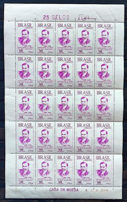 C 554 Selo Poeta Rubem Dario Nicaragua Literatura 1966 Folha