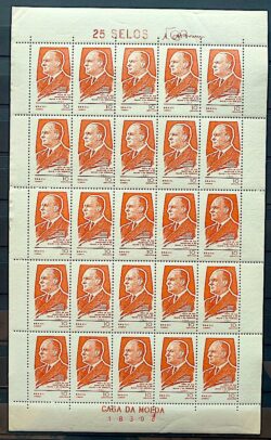 C 578 Selo Rei da Noruega Olavo V Monarquia 1967 Folha