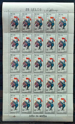 C 582 Selo 2 Festival Internacional da Cancao Popular Musica Galo 1967 Folha