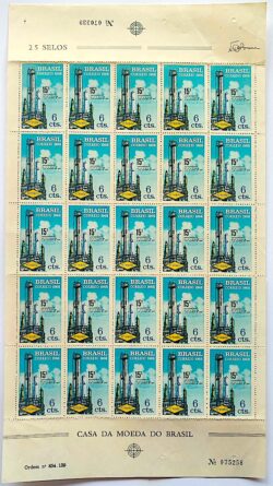 C 610 Selo Aniversario da Petrobras Energia 1968 Folha 3