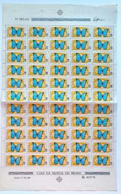 C 695 Selo Fauna Borboletas Morpho 1971 Folha
