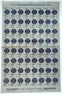 C 719 Selo Natal Religiao 1971 Folha