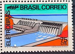 C 730 Selo Campanha Integracao Nacional Eletrobras Energia Hidreletrica 1972