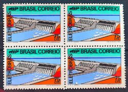 C 730 Selo Campanha Integracao Nacional Eletrobras Energia Hidreletrica 1972 Quadra