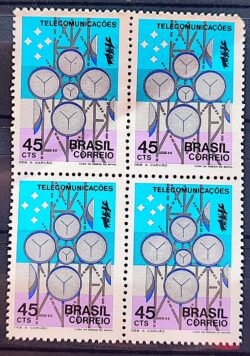 C 734 Selo Campanha Integracao Nacional Comunicacao Telecomunicacoes 1972 Quadra