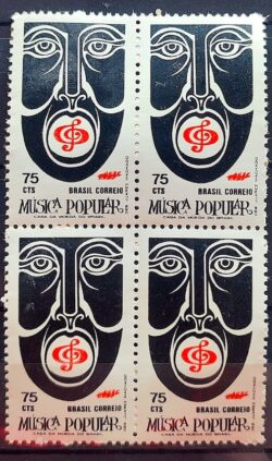 C 741 Selo Promocaos Artes Populares Musica 1972 Quadra