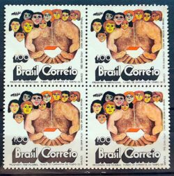 C 761 Selo Desenvolvimento Nacional FGTS Programa Habitacional Economia Mao 1972 Quadra