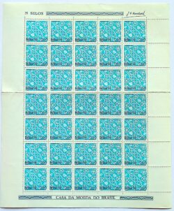 C 860 Selo Cultura Popular Renda de Bilro 1974 Folha