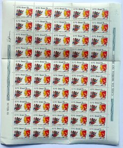 C 909 Selo Dia do Livro Crianca Literatura Educacao 1975 Folha