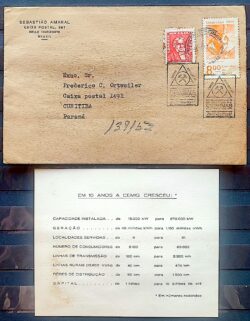 Envelope 1962 Usiminas Jose Bonifacio Economia CBC MG